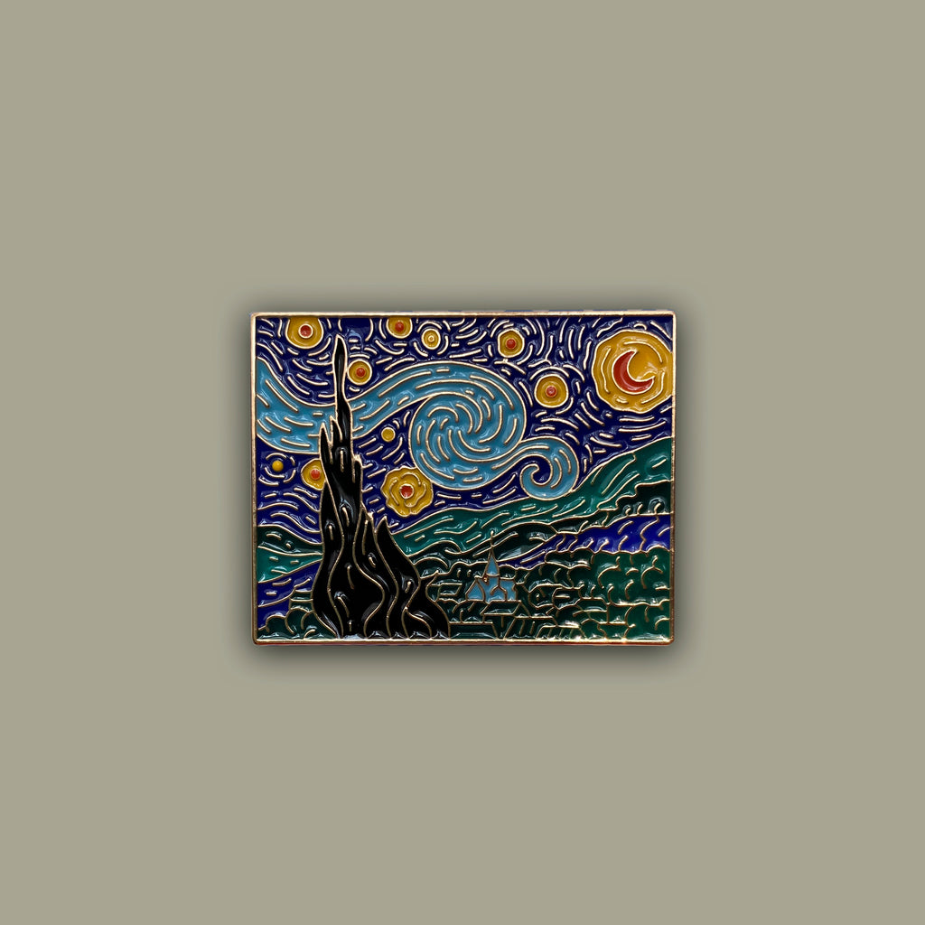 Pin Van Gogh Noche Estrellada